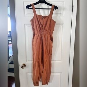 One Clothing Linen blend jumpsuit